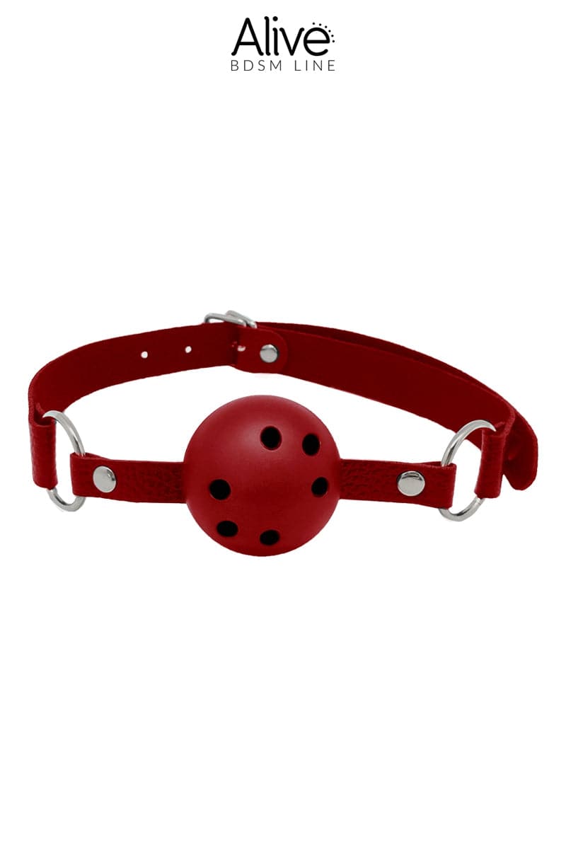 Baillon boule rouge 4,5 cm tête réglable unisexe - Alive