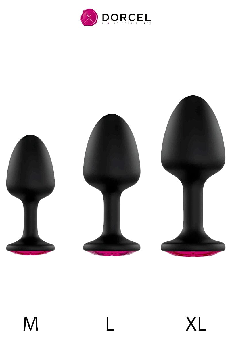 Bijoux d'anus avec bille stimulante Geisha Plug Ruby taille L 9,5cm - Dorcel