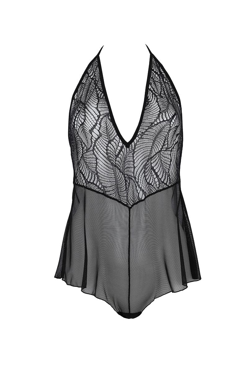 Body dentelle lingerie coquine pour femme finition shorty Leafa - Passion