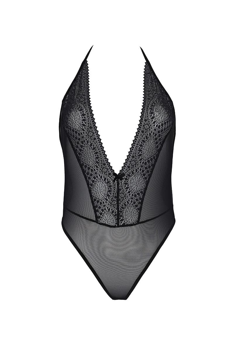 Body érotique décolleté sensuel plongeant en V Drosera S-3XL - Passion