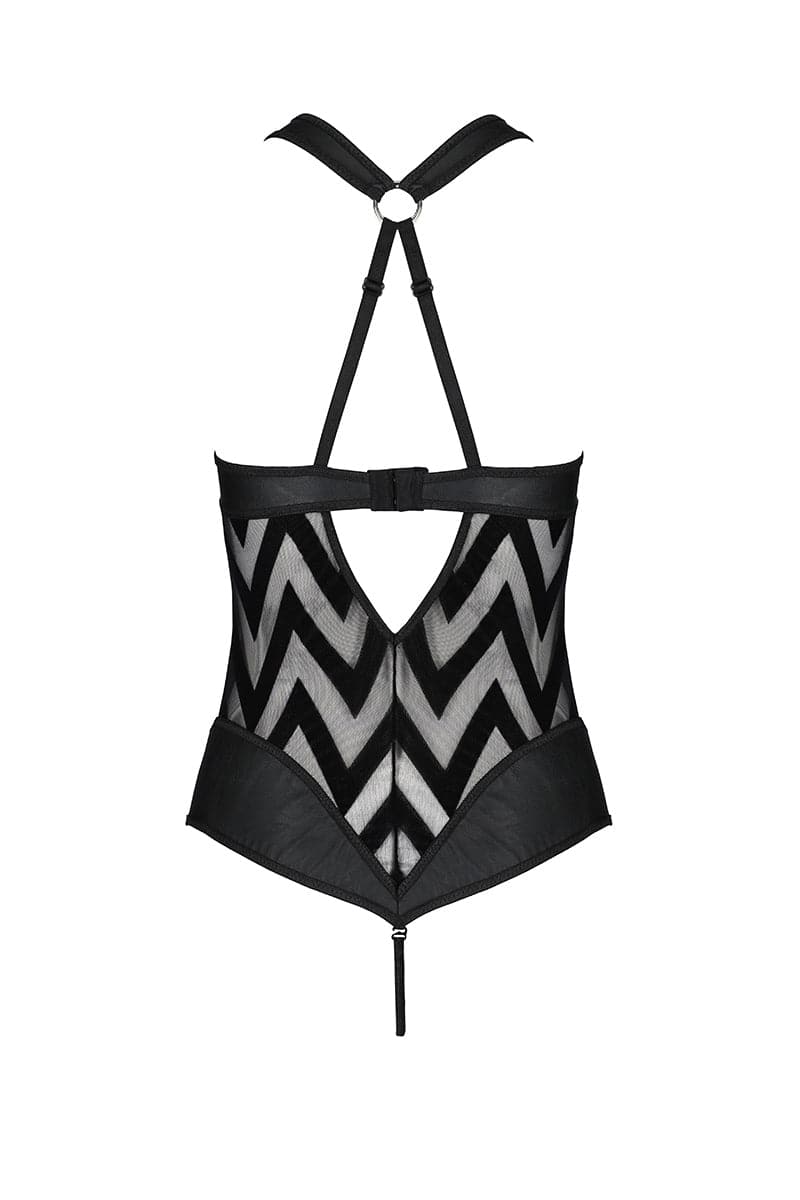 Body string sexy pour femme en simili cuir souple Hima - Passion