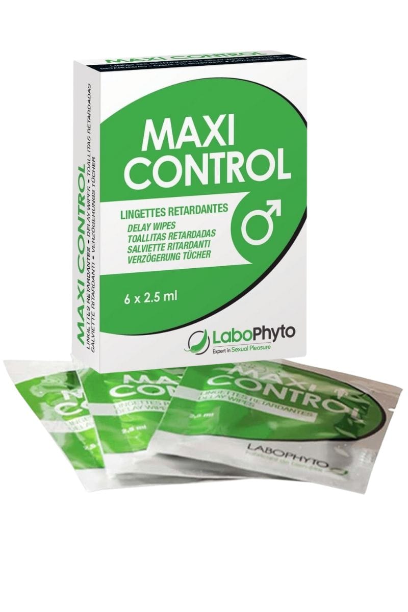 Boîte de 6 lingettes retardement éjaculation Maxi Control x6 - Labophyto