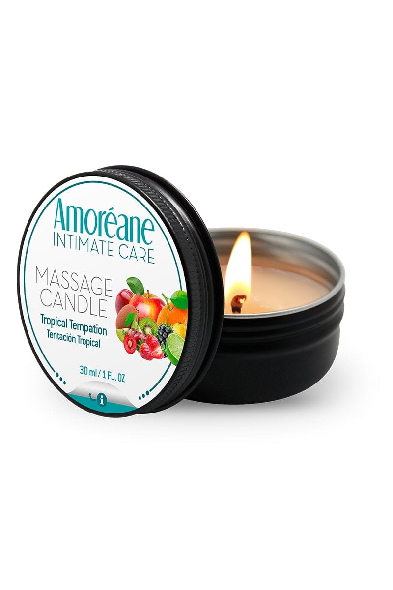 Bougie de massage sexuelle à unique fruits exotiques 30ml - Amoreane