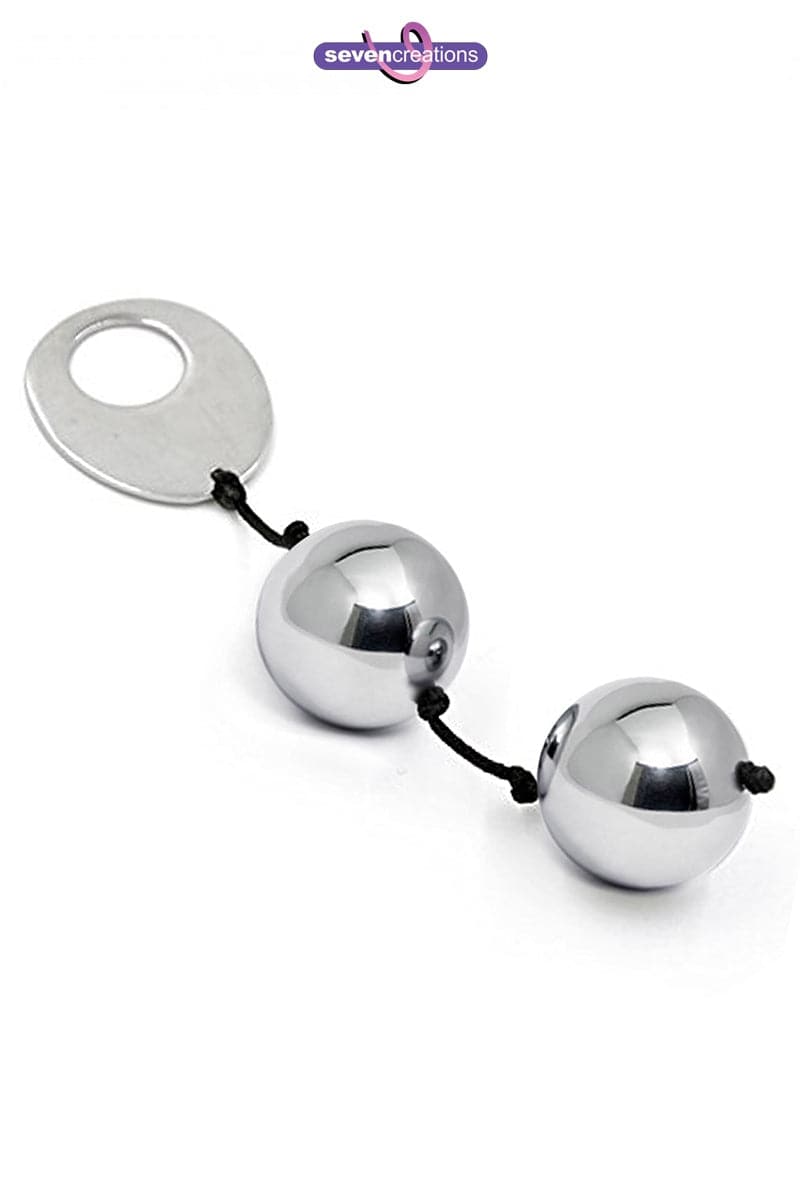 Boules de geisha en métal stimulation vaginale intense 3cm de diamètre - Seven Créations