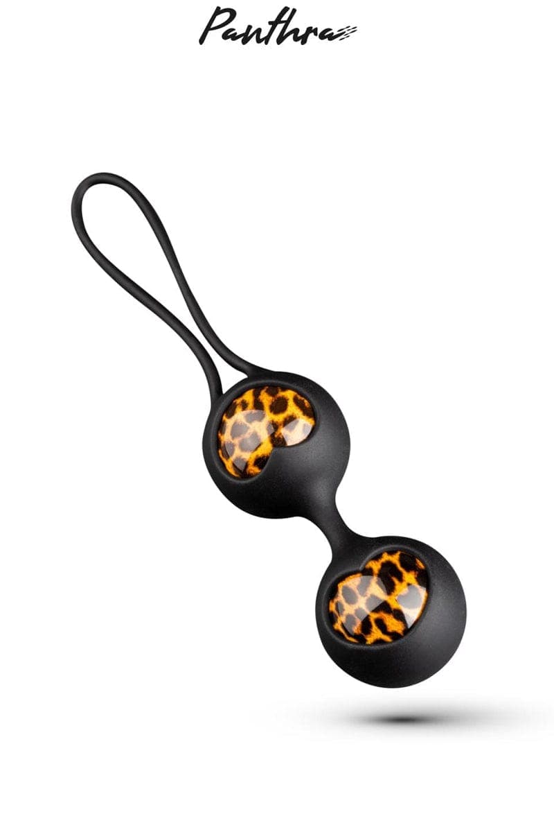 Boules de geisha en silicone panthère 3cm + trousse Zane - Panthra