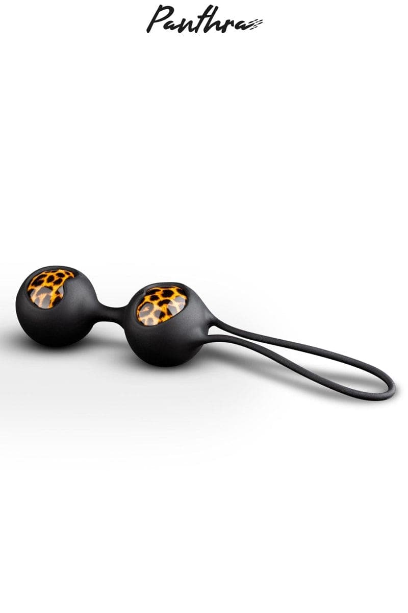 Boules de geisha en silicone panthère 3cm + trousse Zane - Panthra