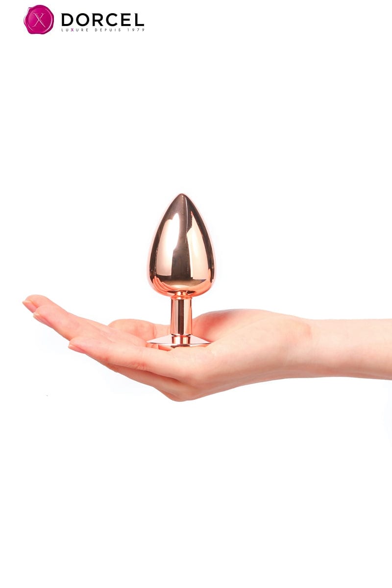 Butt Diamond Plug taille L en aluminium 9,5g + pochette fournie - Dorcel