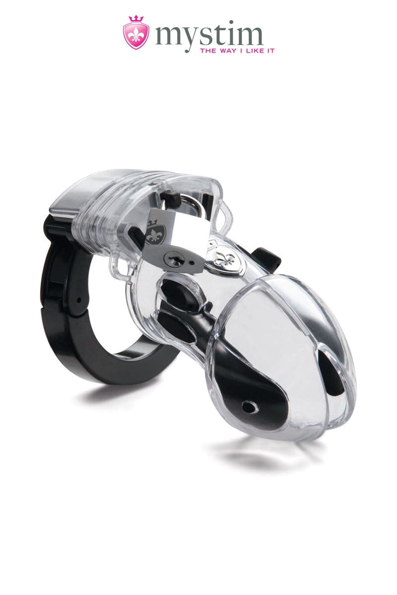 Cage à pénis électro-stimulation ajustable eStim BDSM Pubic Enemy n°1 - Mystim