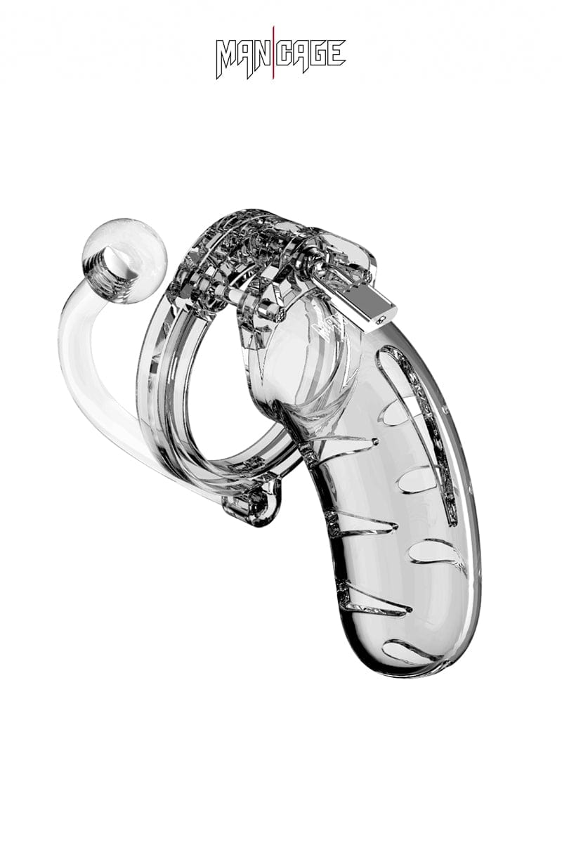 Cage de chasteté 11,5cm avec plug amovible intégré n°11 - ManCage