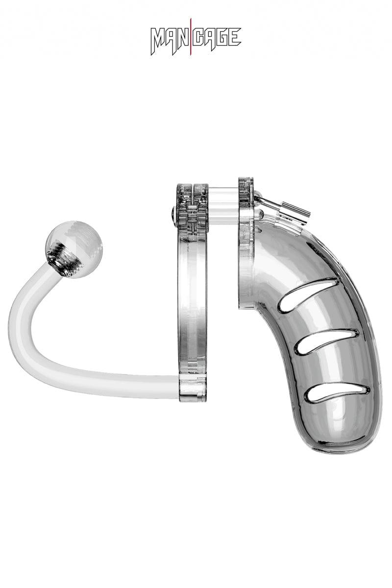 Cage de chasteté 11,5cm avec plug amovible intégré n°11 - ManCage