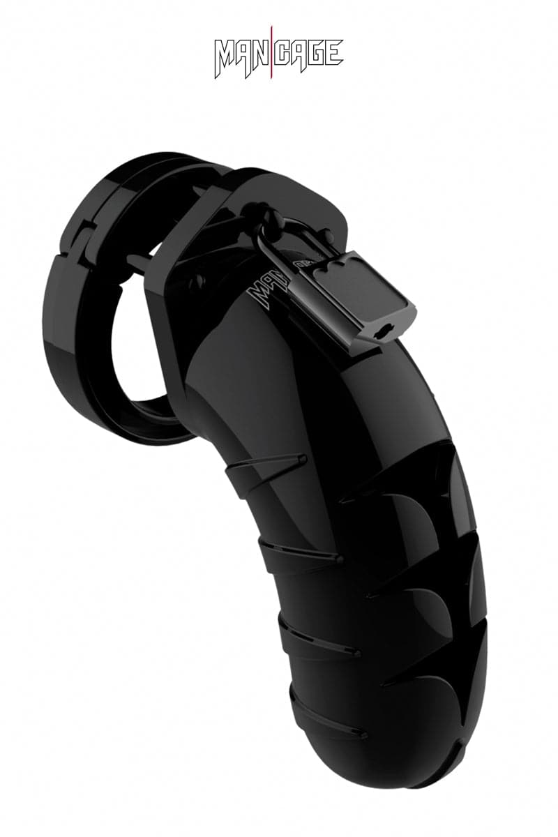 Cage de chasteté étanche pour pénis 11,5cm ajustable 04 noir - ManCage