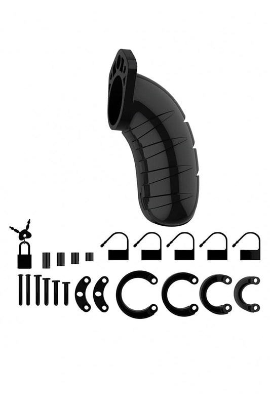 Cage de chasteté étanche pour pénis 11,5cm ajustable 04 noir - ManCage