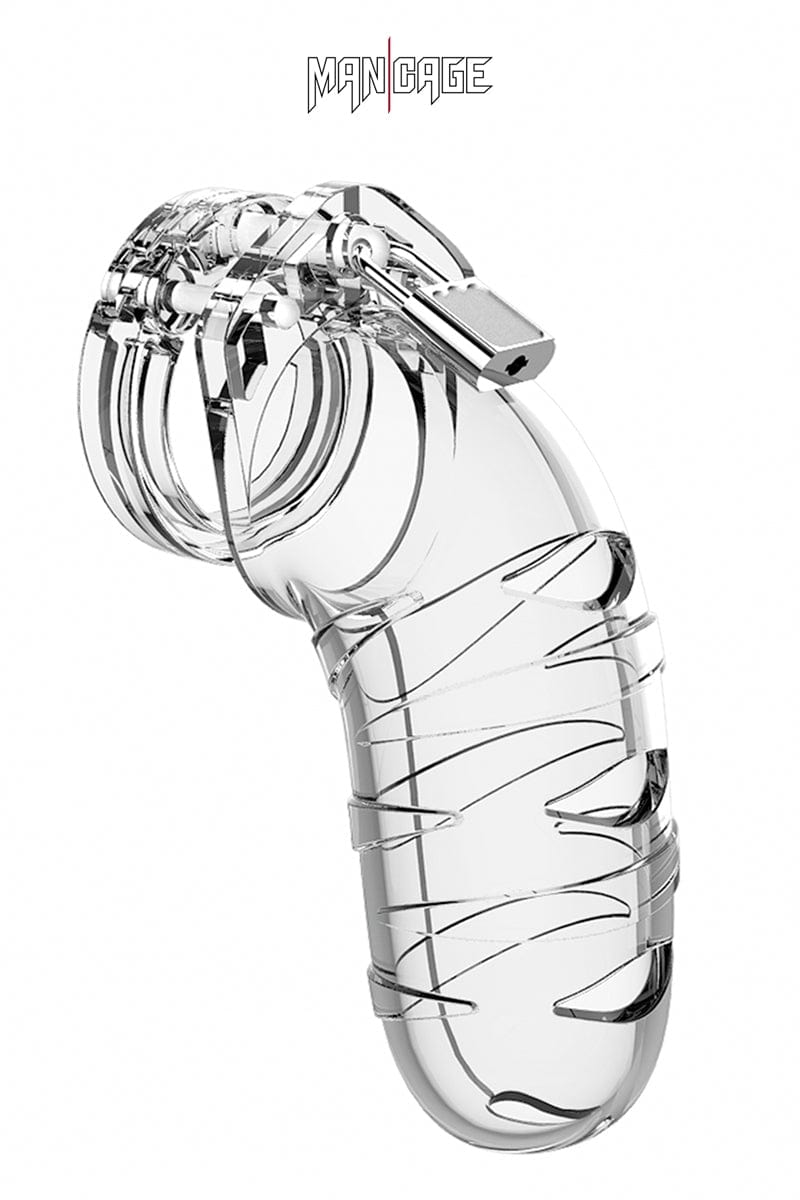 Cage de chasteté pour gros pénis 14cm + 6 cadenas 05 - ManCage