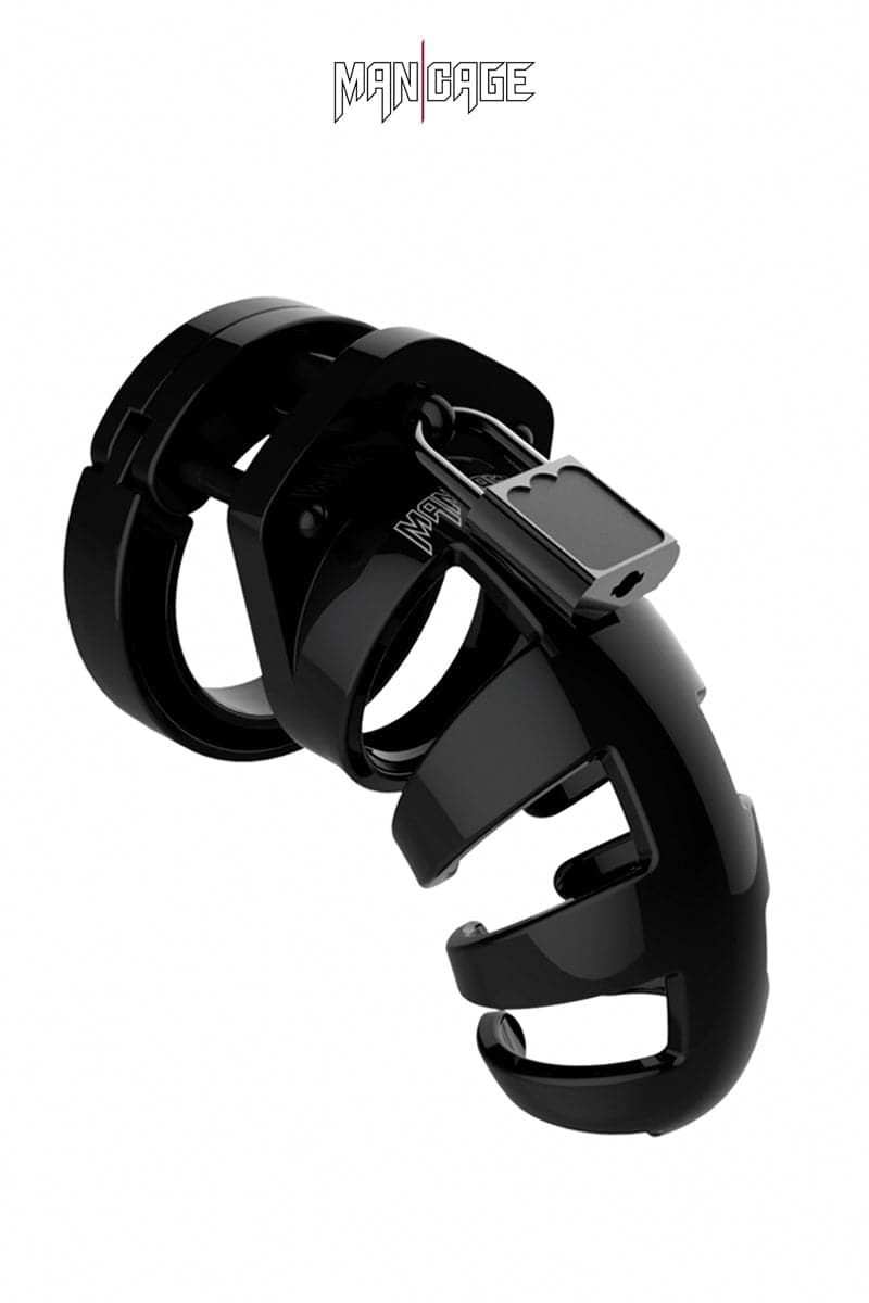 Cage de chasteté pour homme 9cm 02 noir + 6 cadenas - ManCage