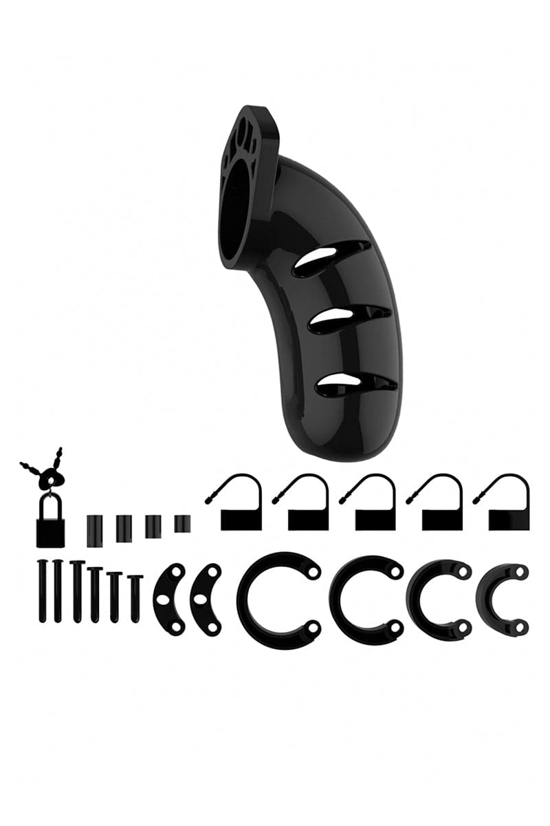 Cage de chasteté pour pratique SM homme 03 noir 11,5cm - ManCage