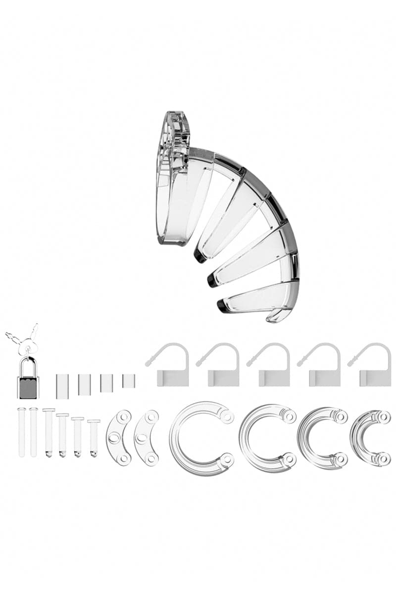 Cage de chasteté transparente homme 9cm ajustable 02 - ManCage