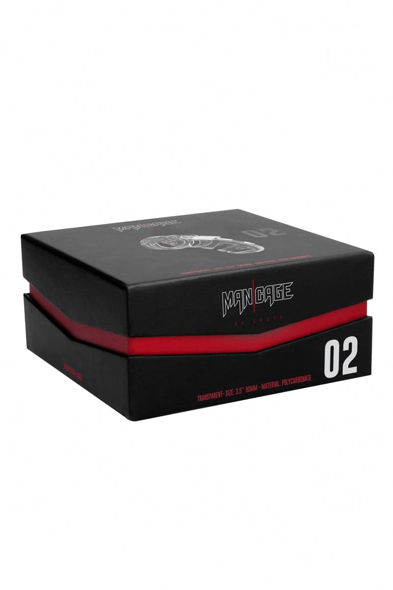Cage de chasteté transparente homme 9cm ajustable 02 - ManCage
