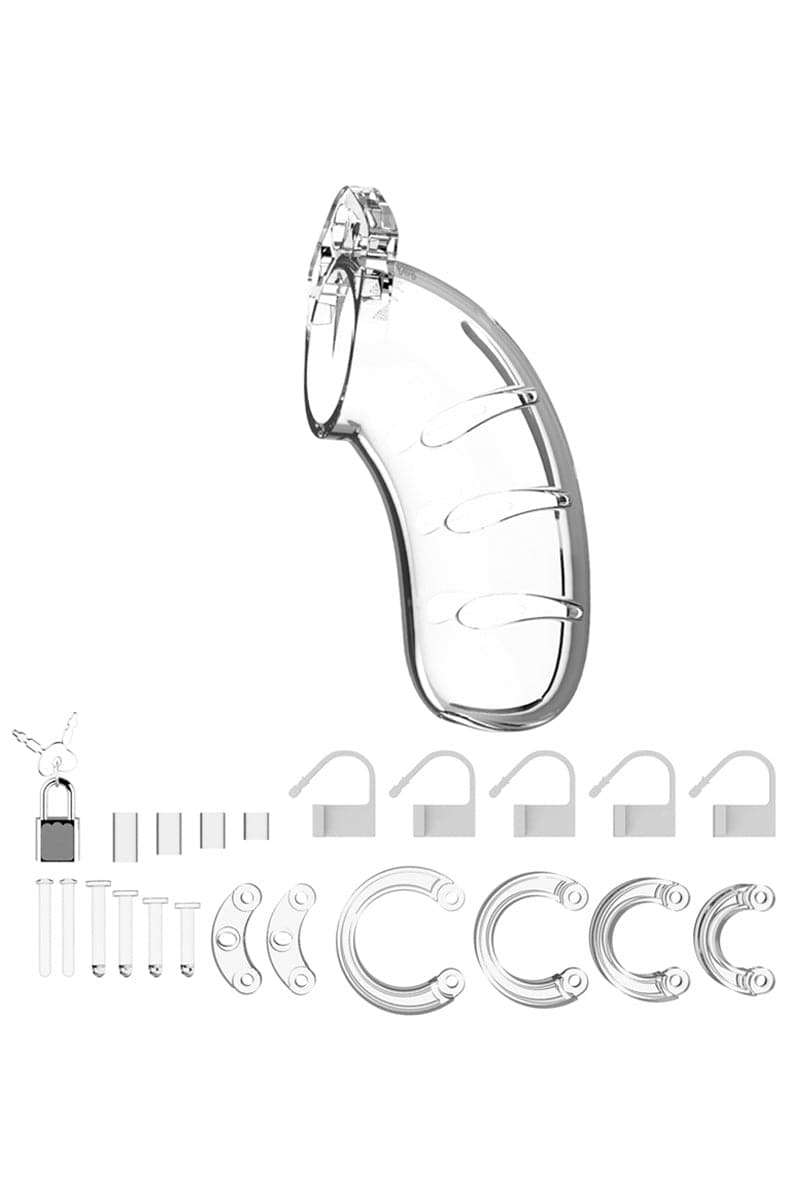 Cage de chasteté transparente très légère et étanche 11,5cm 03 - ManCage