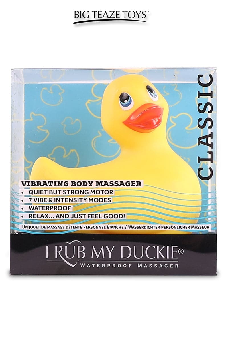 Canard 7 modes vibrant Duckie 2.0 Classic jaune 7,6 x 5 x 7,6 cm - Big teaze toys