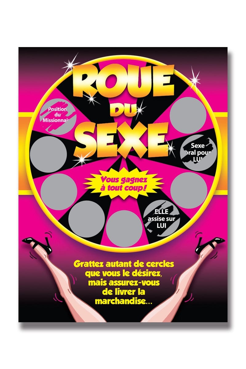 jeu carte à gratter roue du sexe