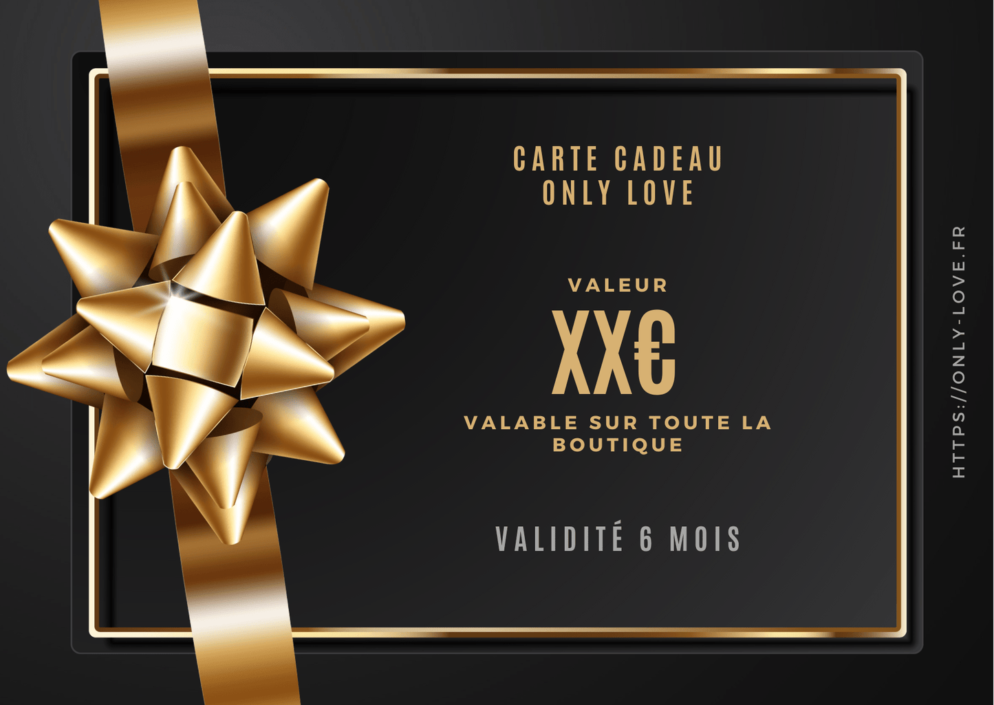 Carte cadeau électronique Only Love