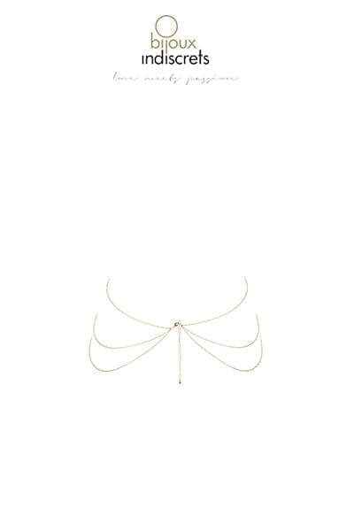 Chaine de corps sexy en forme de 8 en métal doré réglable - Bijoux Indiscrets