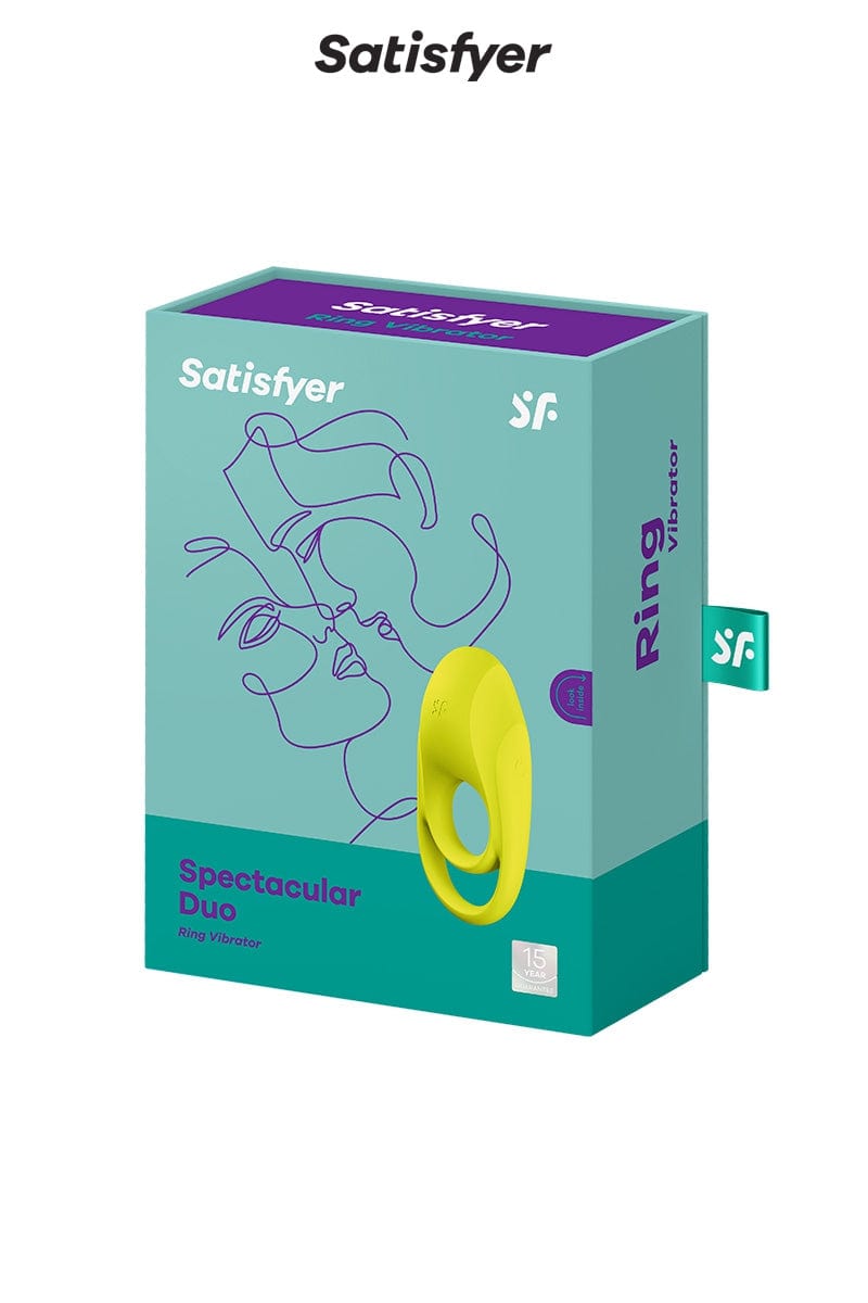Cockring double anneau 12 modes de vibration Spectacular duo - Satisfyer