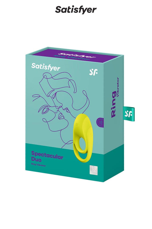 Cockring double anneau 12 modes de vibration Spectacular duo - Satisfyer
