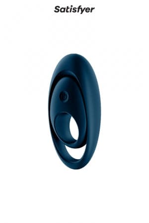 Cockring double anneau vibrant 12 modes Glorious homme ou duo - Satisfyer