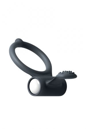 Cockring et langue en silicone vibrant pour stimulation couple Power Clit - Dorcel