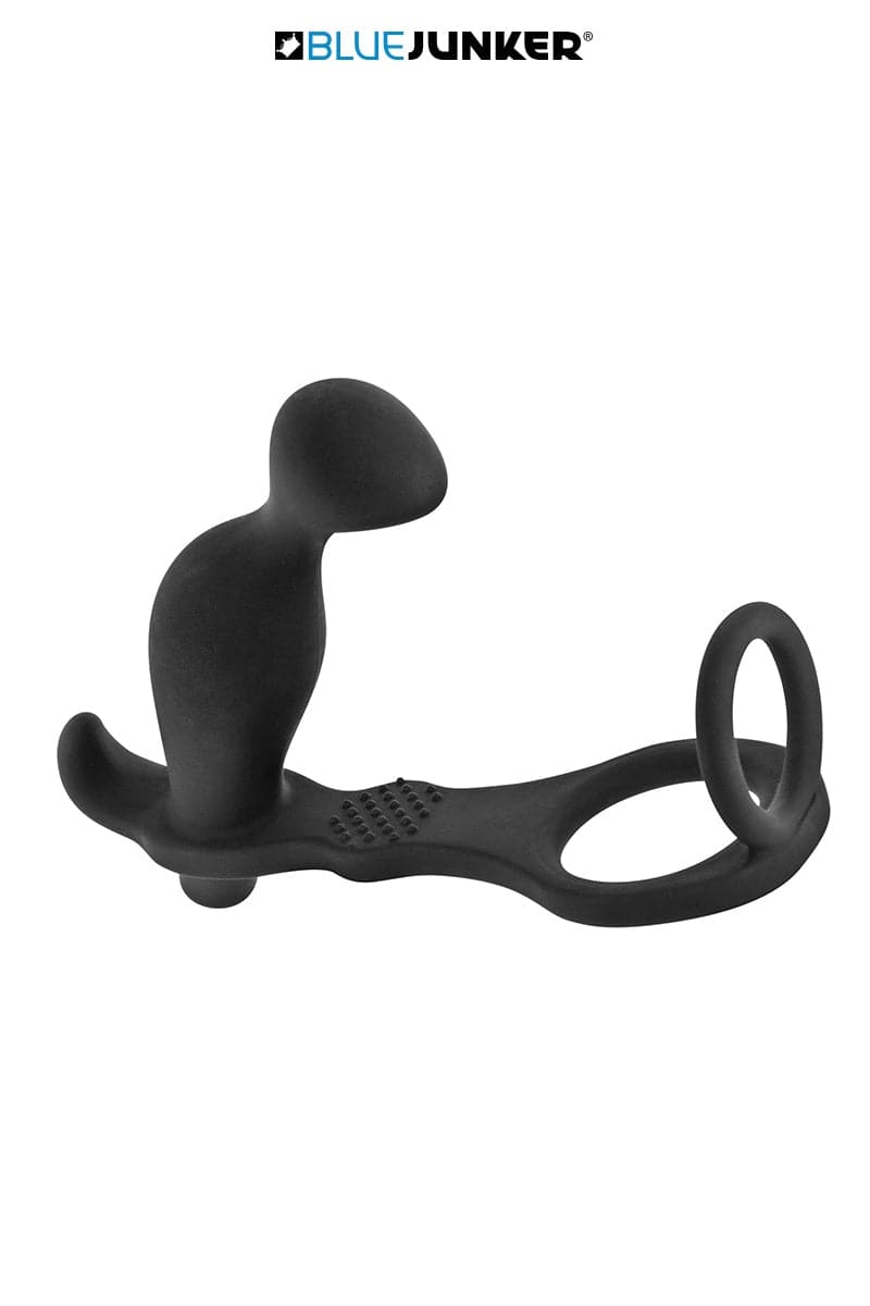 Cockring et stimulateur de prostate vibrant - Blue Junker