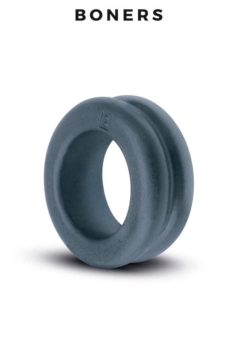 Cockring nervuré érection rallongé en TPE épais extra-doux Ribbed - Boners