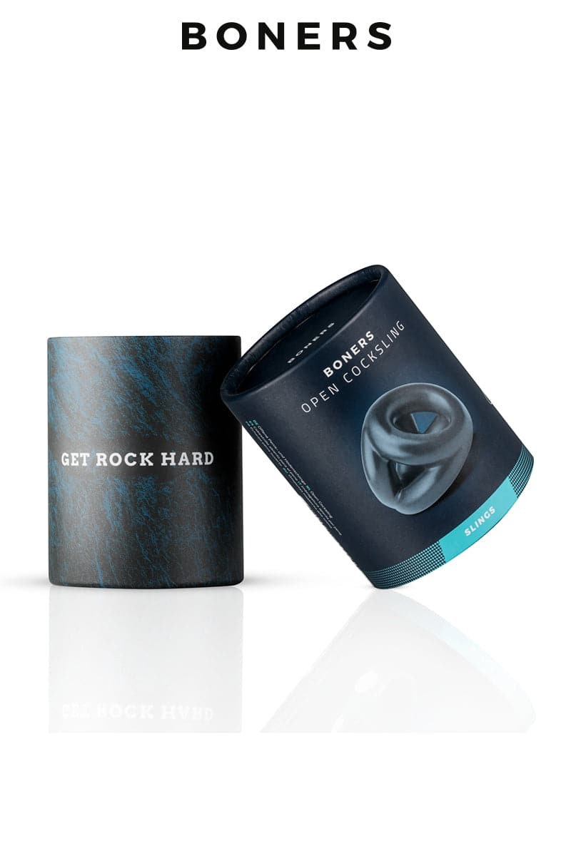 Cocksling ouvert harnais stimulant pour la verge et les testicules - Boners