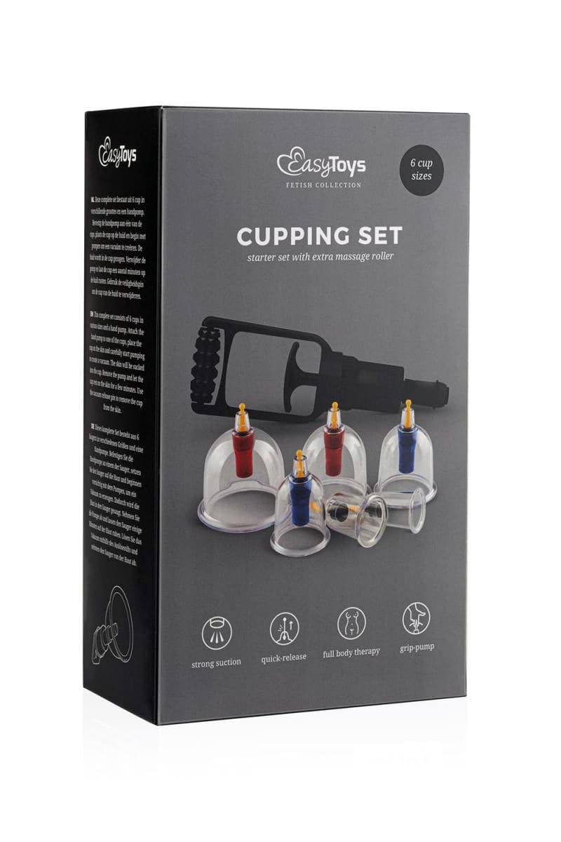 Coffret 1 pompe à vide + 6 ventouses à mamelons et vagin - EasyToys