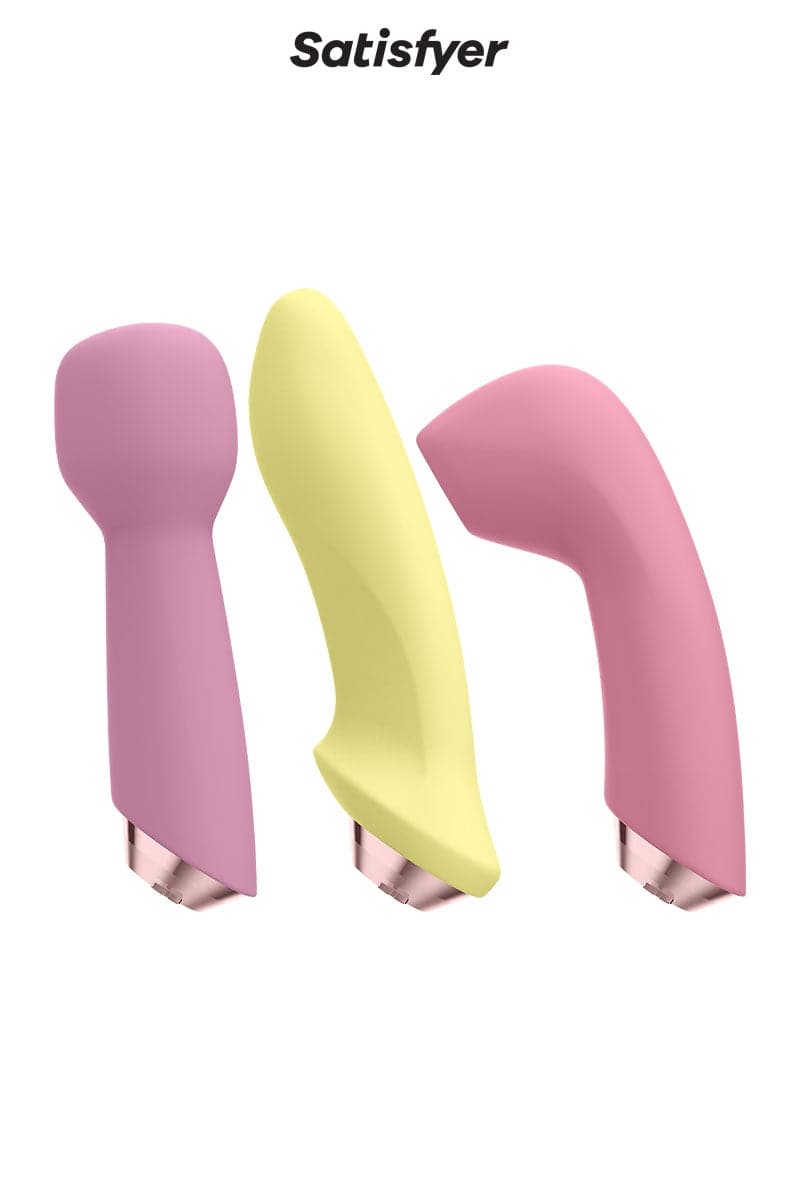 Coffret 4 accessoires intimes rechargeable et étanche Marvelous Four - Satisfyer