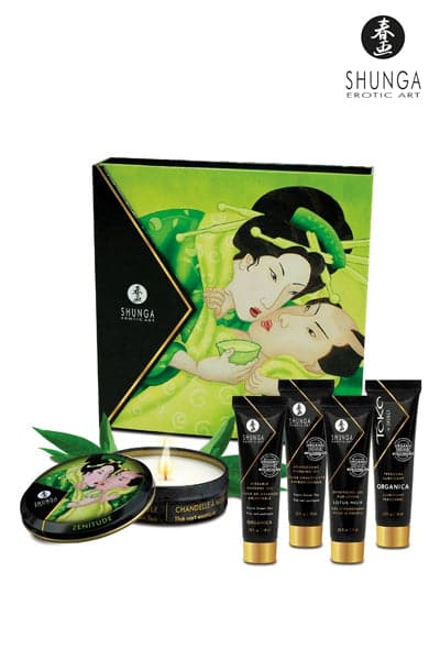Coffret aphrodisiaque coquin massage pour couple Secret de geisha Organica BIO