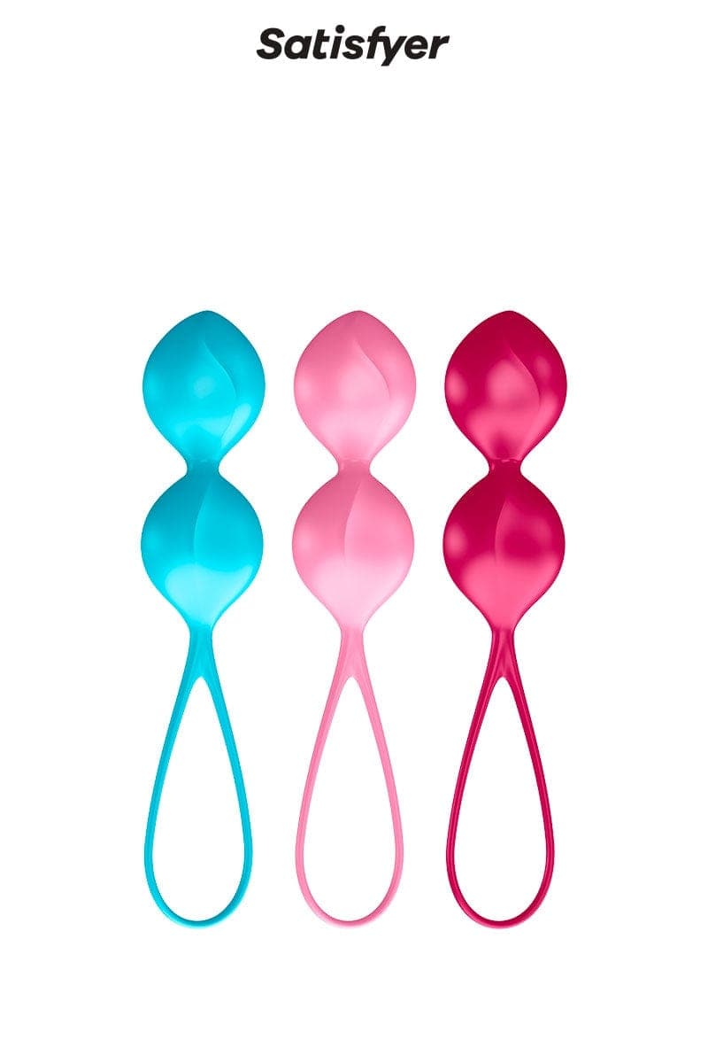Coffret de 3 boules de Geisha Power Balls 79, 121 et 150 g - Satisfyer