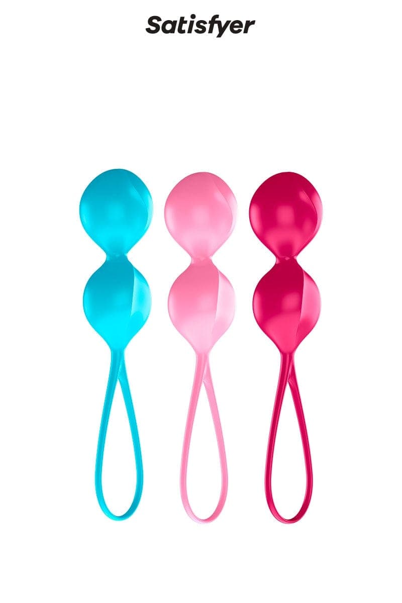 Coffret de 3 boules de Geisha Power Balls 79, 121 et 150 g - Satisfyer