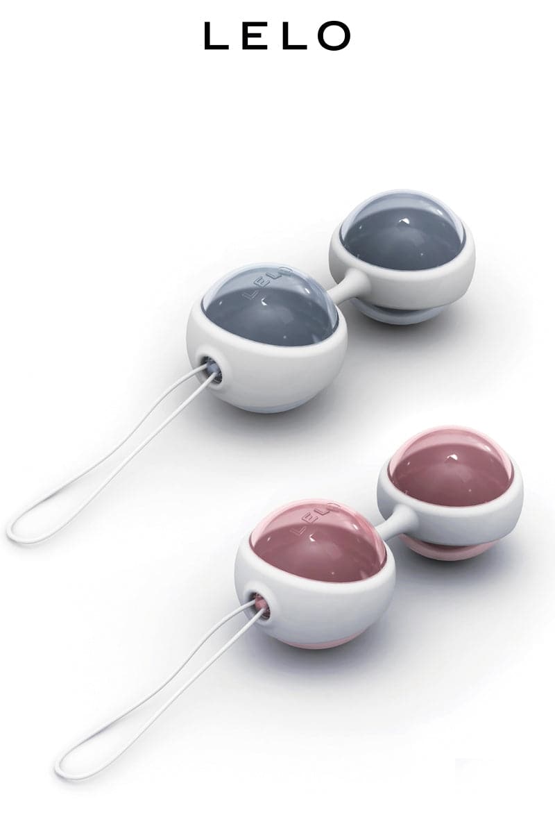 Coffret de 4 perles vaginales lestées changeables + 1 support souple - Lelo