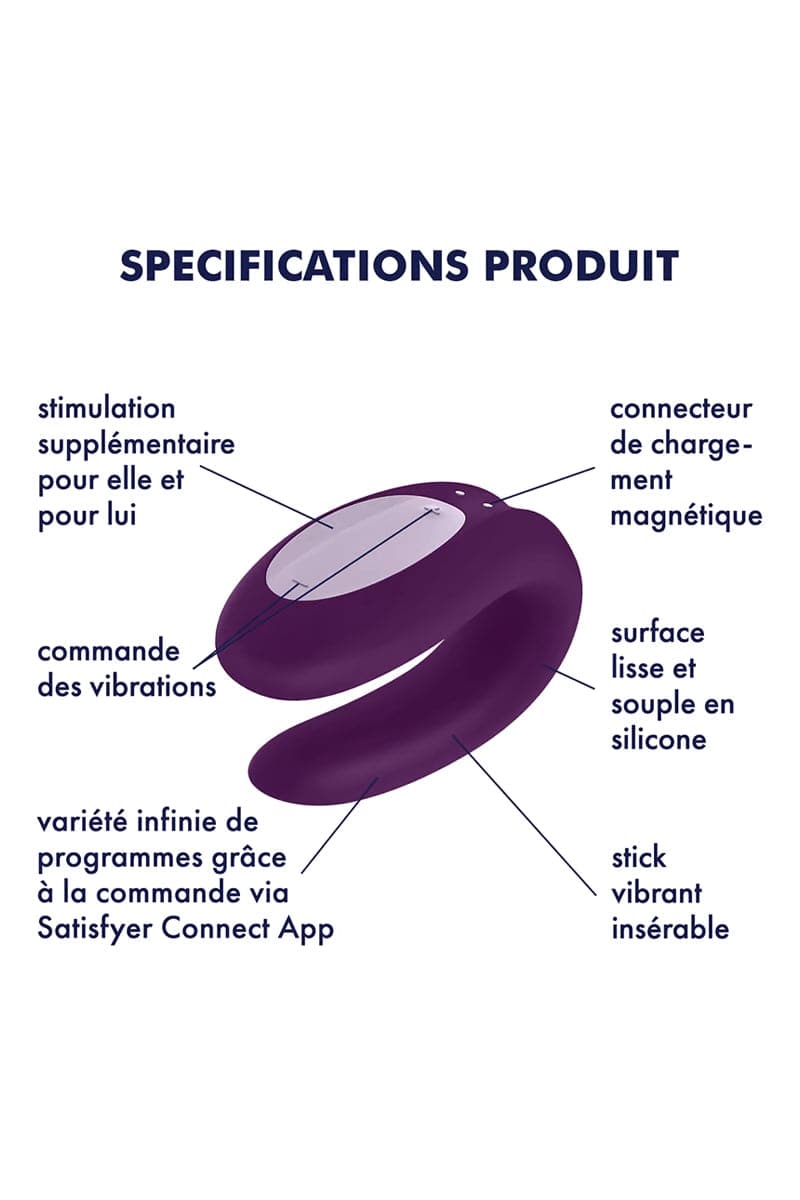 Coffret Partner Box 3 cockring + vibro couple + stimulateur clitoridien - Satisfyer