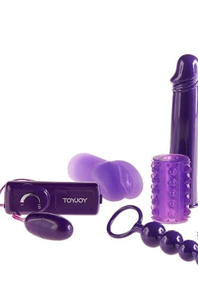 Coffret sextoy 9 jouets adultes unisexe et couple Mega Purple - Toy Joy