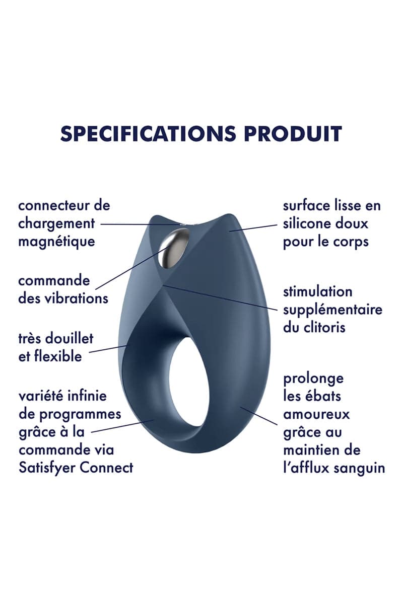 Coffret sextoy Partner Box 2 pièces cockring + vibromasseur pour couple - Satisfyer