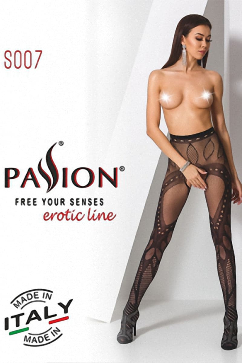 Collants ouverts S007 - Blanc TU / Blanc