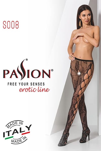 Collants ouverts S008 - Noir TU / Noir
