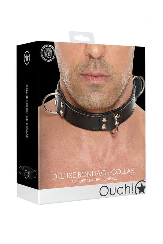 collier de soumis homme en cuir