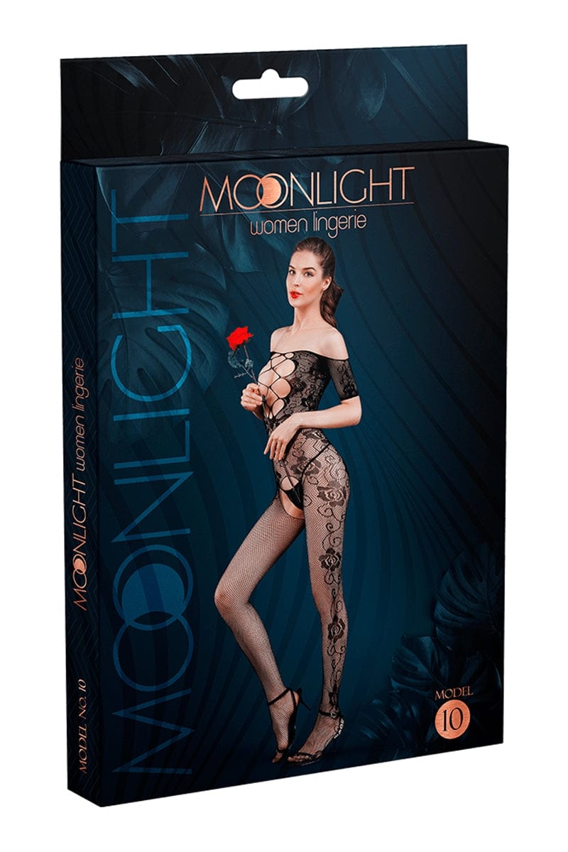 Combinaison très sexy transparente en résille Taille unique N°10 - Moonlight