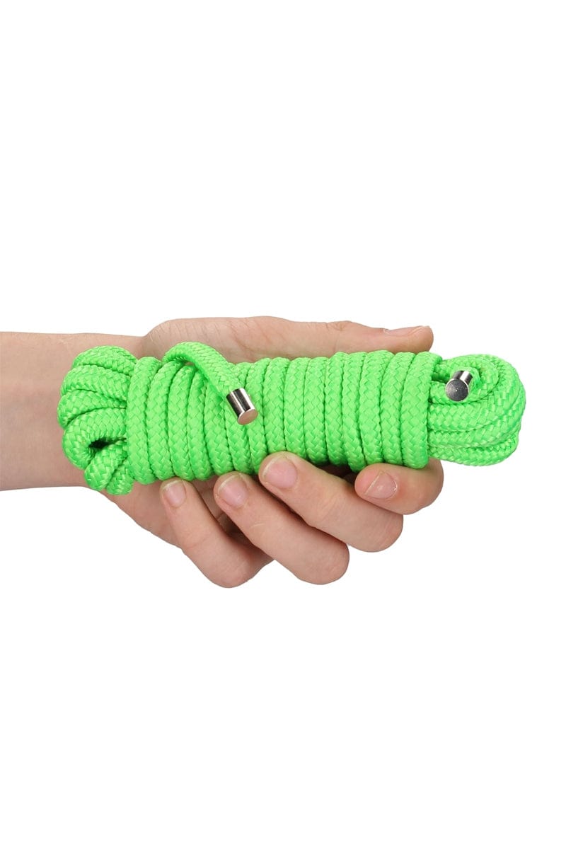 Corde de bondage japonaise BDSM phosphorescente 5m - Ouch