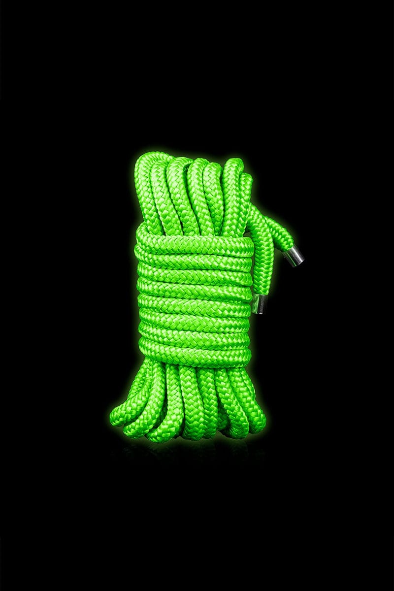 Corde de bondage japonaise BDSM phosphorescente 5m - Ouch