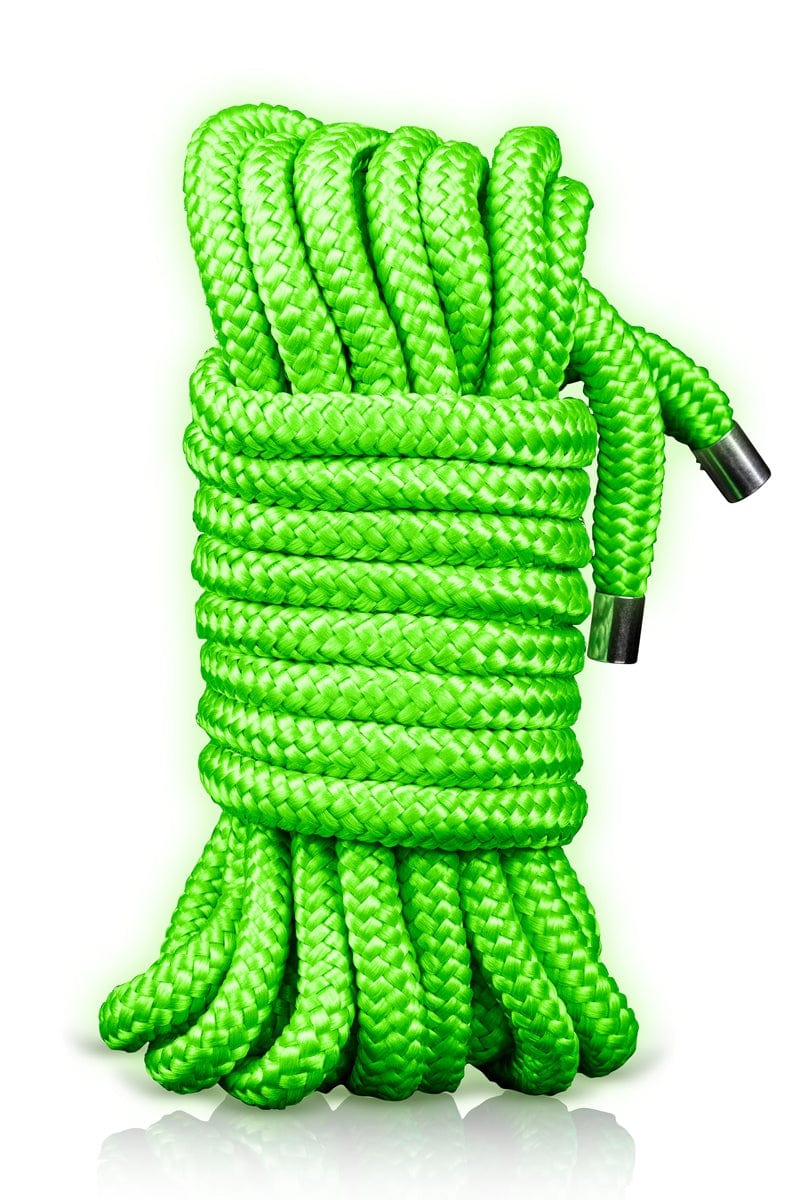 Corde de bondage japonaise BDSM phosphorescente 5m - Ouch