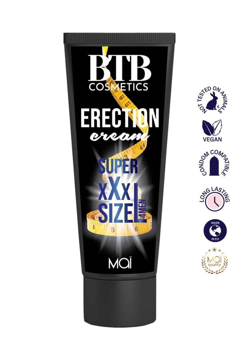 Crème d'érection végan effet longue durée Super XXL 100 ml - BTB